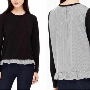 kate spade Black and White Crew Neck Sweater